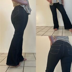 Glo dark wash denim flare jeans